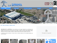 Tablet Screenshot of prefabricadoslamorena.com